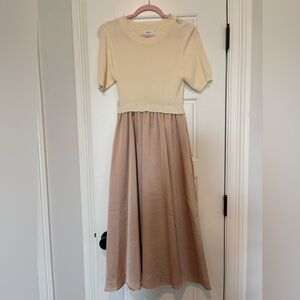 Champagne midi dress